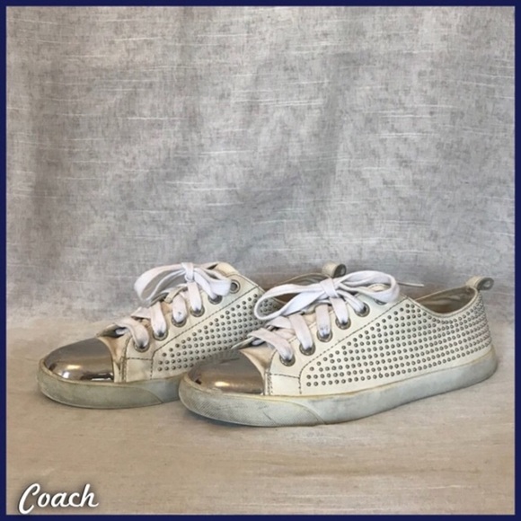 Coach Shoes - Studded Coach Sneakers